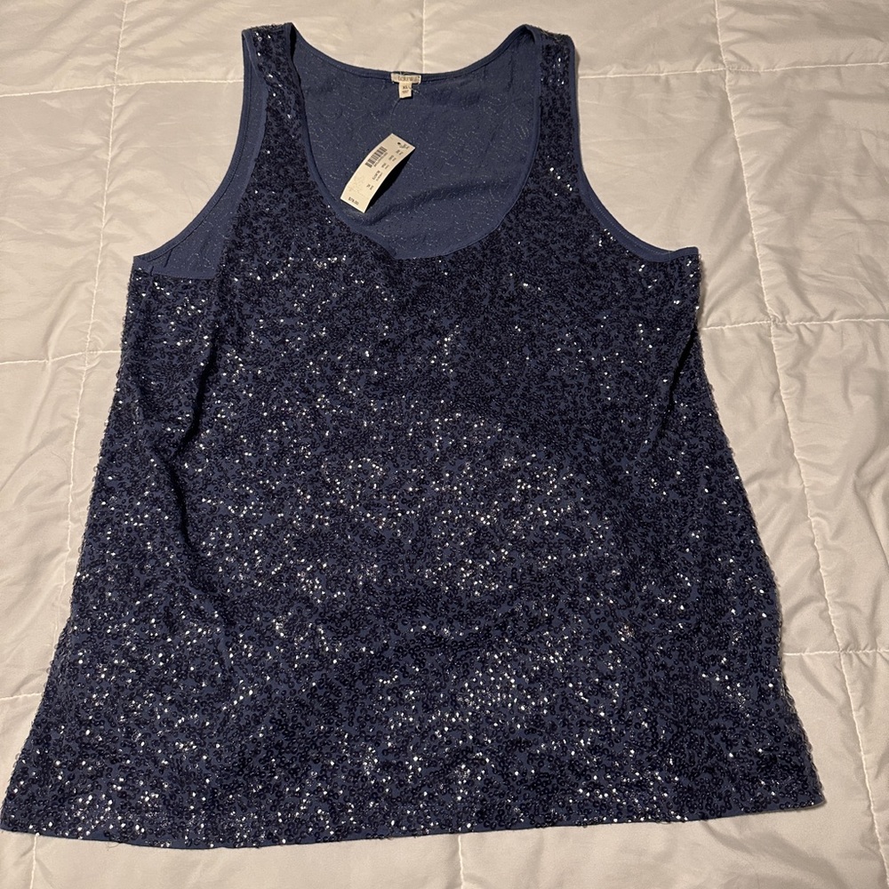 J. Crew Sparkly Tank Top